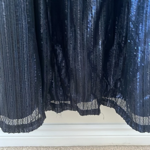 Navy Sequins Special Occasion Gown - Picture 3 of 5